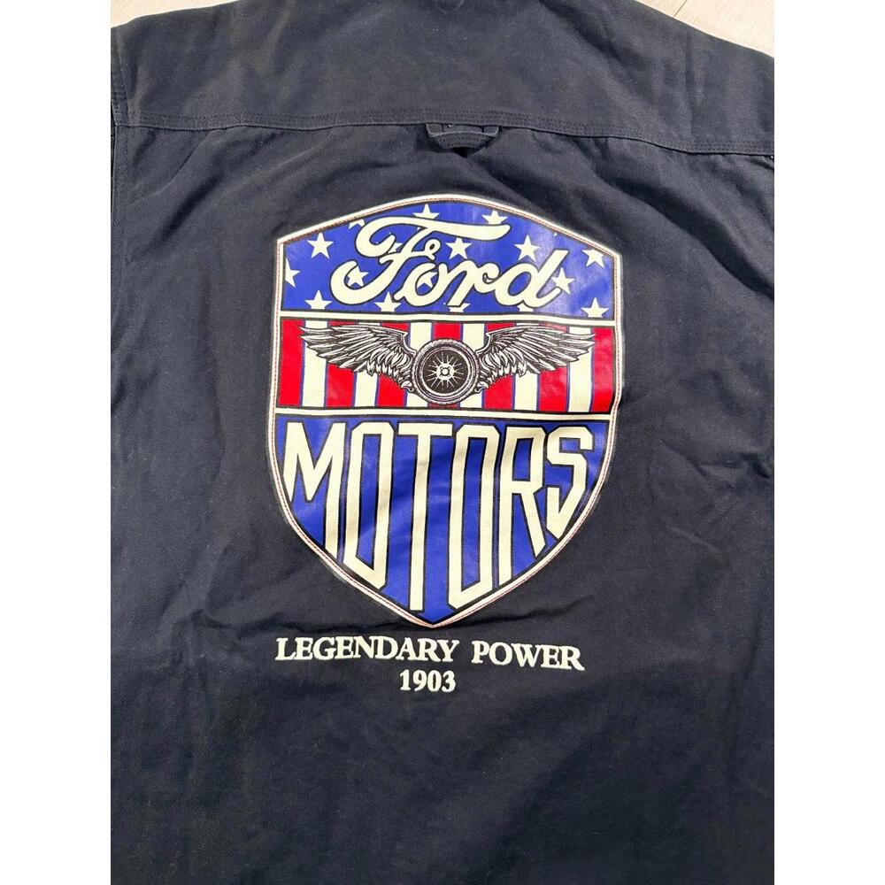 NWT Ford Motors 'Legendary Power 1903" Mechanic Style Work Jacket Size Medium - Picture 5 of 12